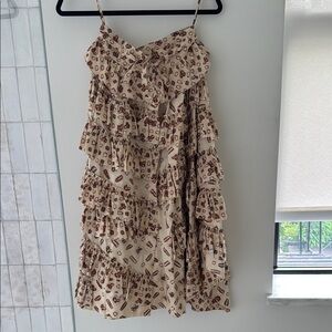 Ulla Johnson Printed Ruffle Skirt